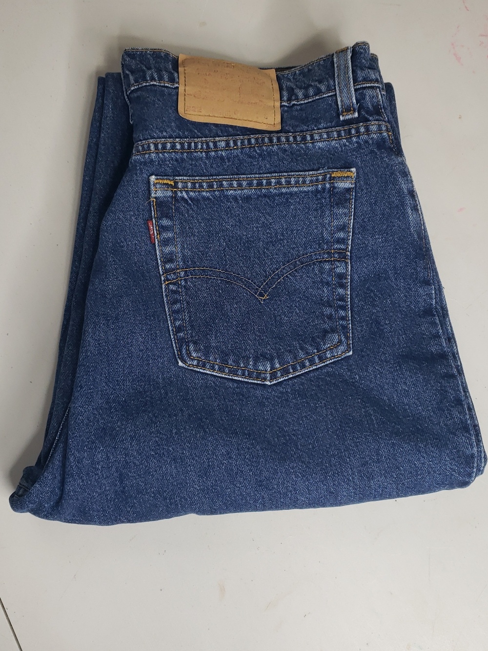 Vintage Levi's 522 100% Cotton Tapered Fit Straight Leg Jeans Size 16 Short USA - Picture 13 of 16